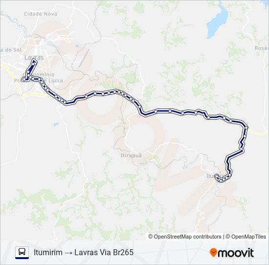 SÃO CRISTÓVÃO 3711-6 bus Line Map