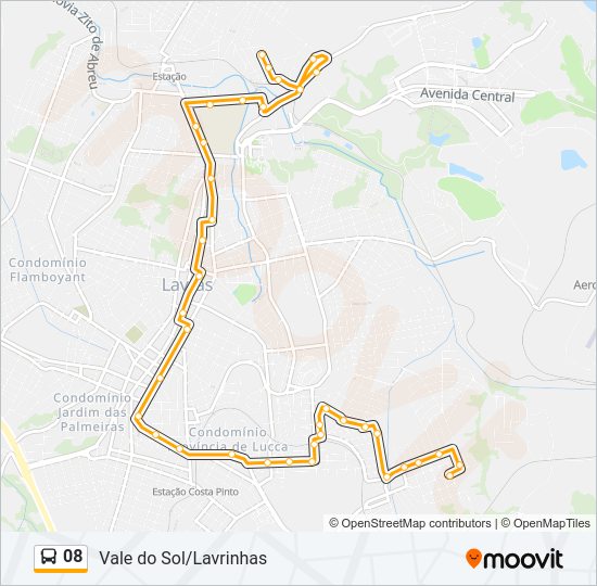 08 Bus Line Map