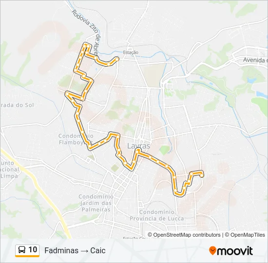 10 Bus Line Map