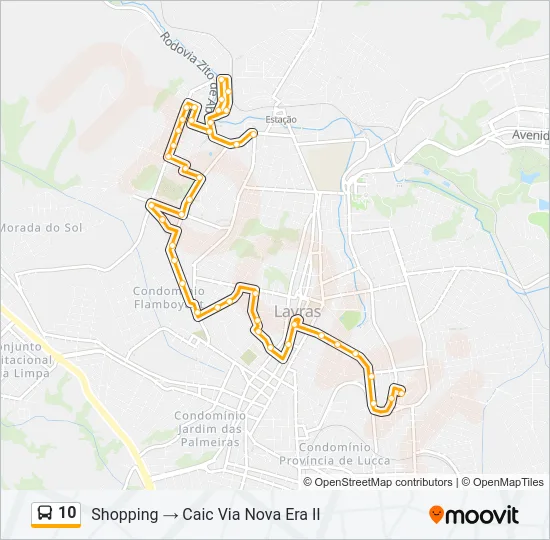 10 Bus Line Map