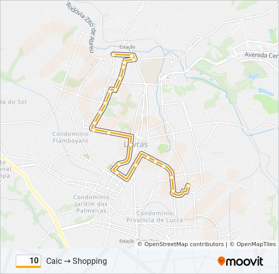 10 bus Line Map