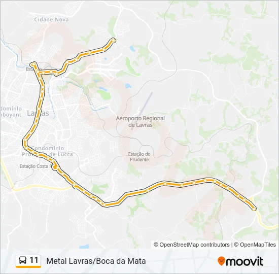 11 Bus Line Map