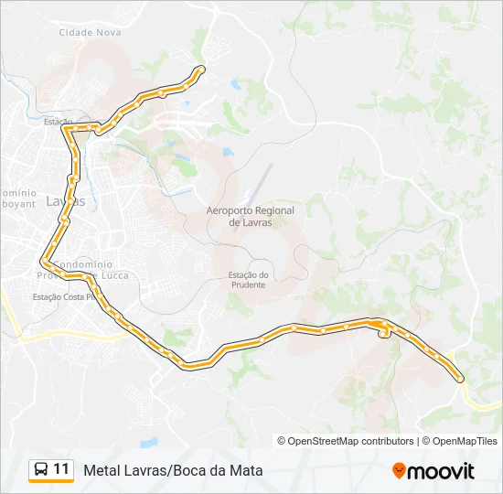 11 Bus Line Map
