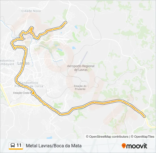11 Bus Line Map