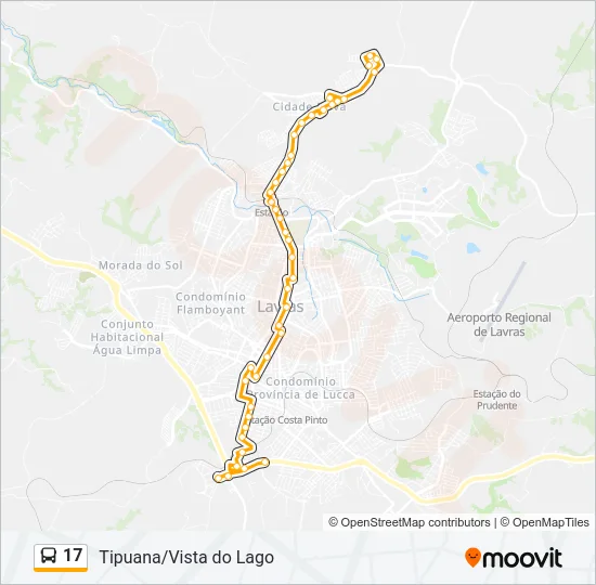 17 Bus Line Map