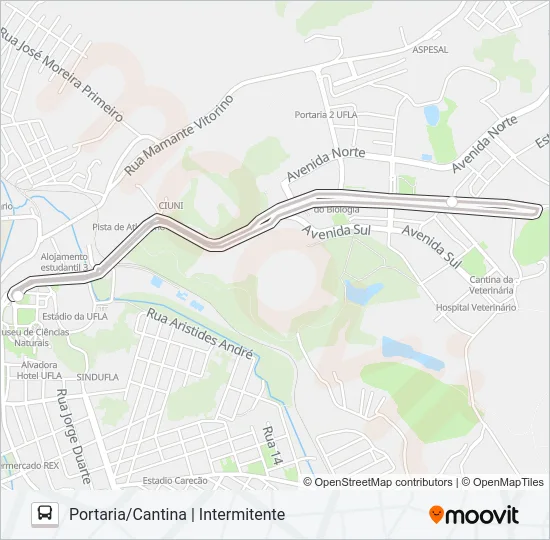 CIRCULAR INTERNO UFLA Bus Line Map