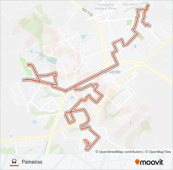 06 MARANATA - PAINEIRAS Bus Line Map