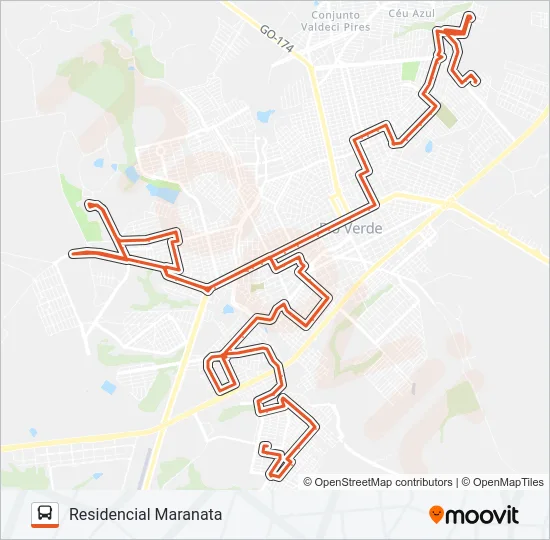 06 MARANATA - PAINEIRAS Bus Line Map