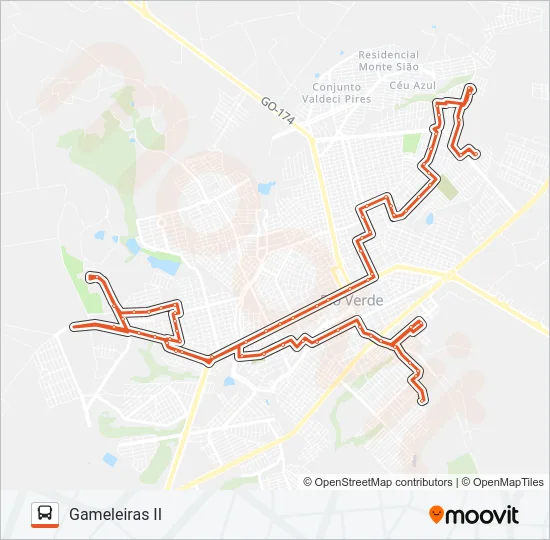 01 MARANATA - GAMELEIRA II Bus Line Map