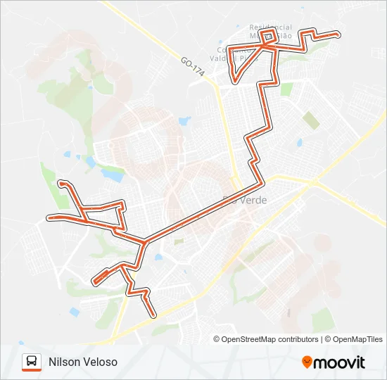 10 NILSON VELOSO - BURITIS SHOPPING Bus Line Map
