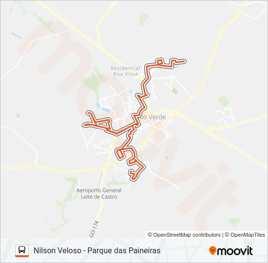 05 NILSON VELOSO - PARQUE DAS PAINEIRAS Bus Line Map