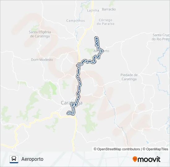 U01 LIMOEIRO/AEROPORTO Bus Line Map