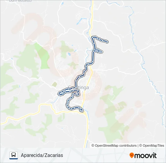 U02 APARECIDA/ZACARIAS Bus Line Map