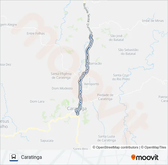3007.3 CARATINGA/UBAPORANGA Bus Line Map