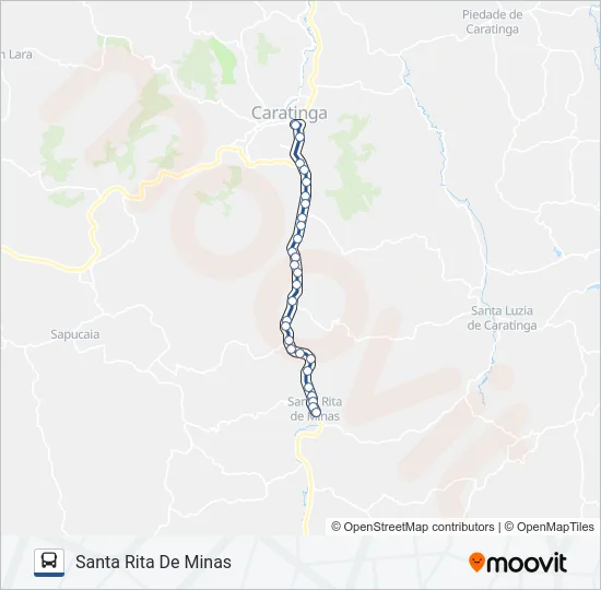 3979.1 CARATINGA/SANTA RITA Bus Line Map