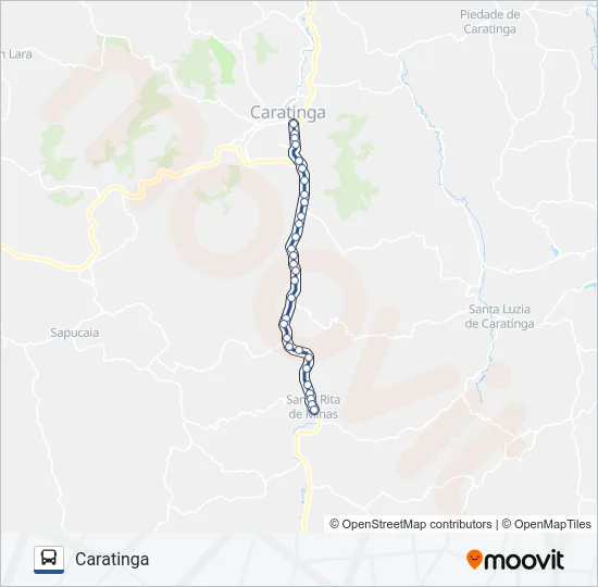 3979.1 CARATINGA/SANTA RITA Bus Line Map