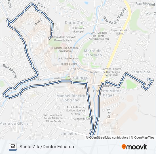 U06 SANTA ZITA/DOUTOR EDUARDO bus Line Map