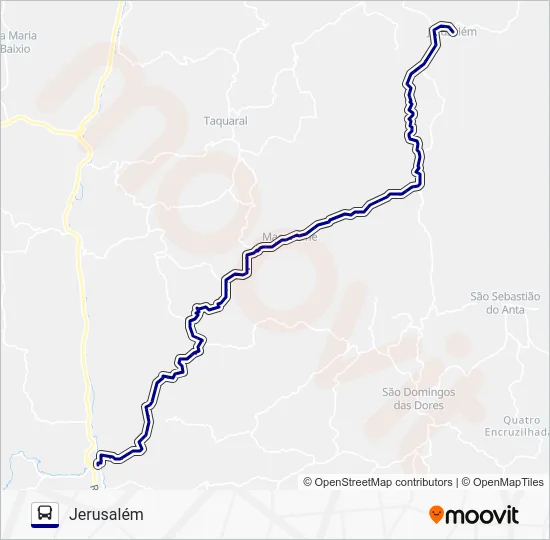 JERUSALÉM/INHAPIM Bus Line Map