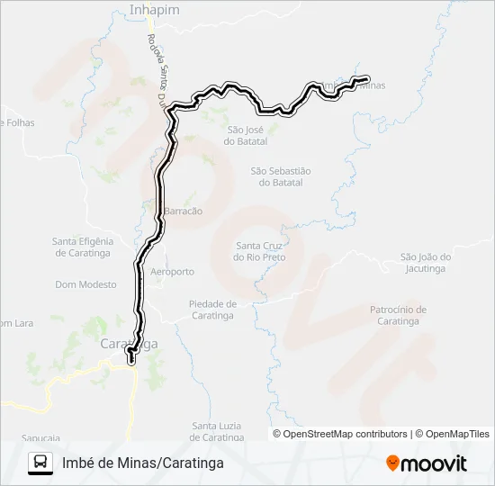 4512 IMBÉ DE MINAS/CARATINGA Bus Line Map