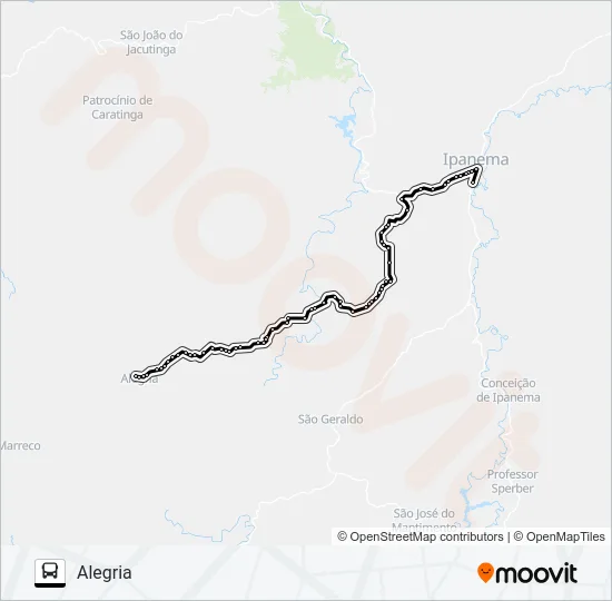 ALEGRIA/IPANEMA Bus Line Map
