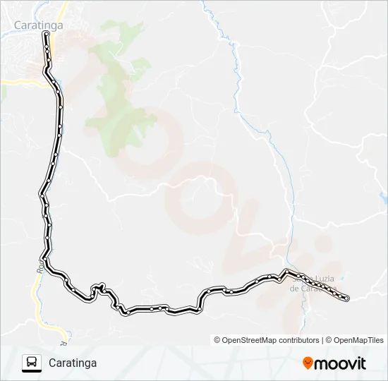 D05 CARATINGA/SANTA LUZIA Bus Line Map