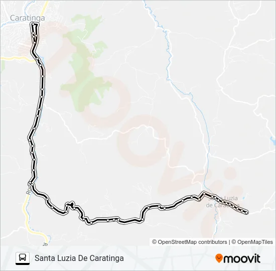 D05 CARATINGA/SANTA LUZIA Bus Line Map