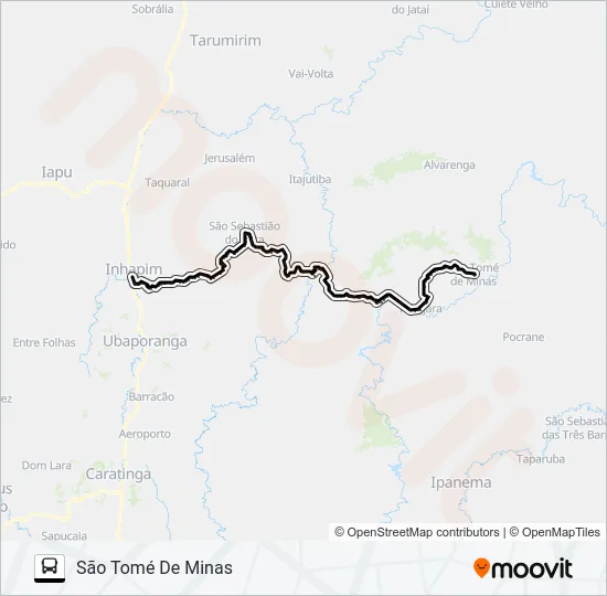 4615 SÃO TOMÉ/INHAPIM Bus Line Map