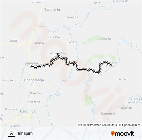 4615 SÃO TOMÉ/INHAPIM Bus Line Map