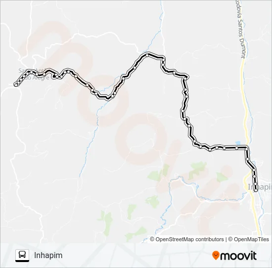 ALEGRE/INHAPIM Bus Line Map