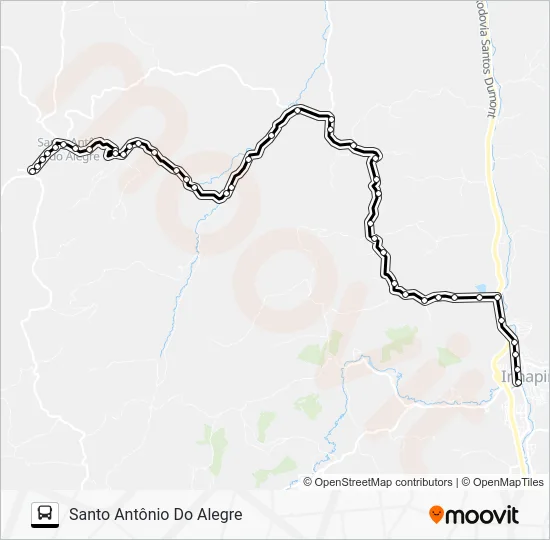 ALEGRE/INHAPIM Bus Line Map