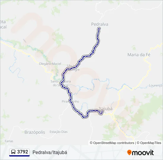 3792 Bus Line Map