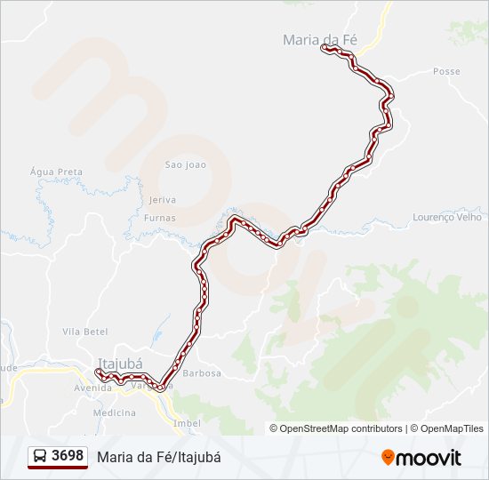 3698 bus Line Map