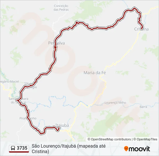 3735 Bus Line Map