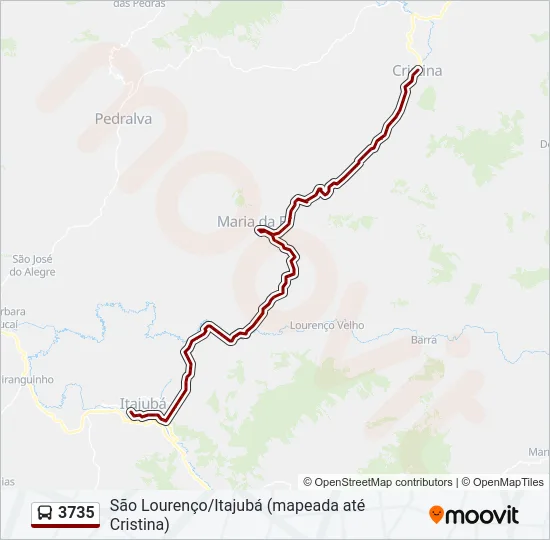3735 Bus Line Map