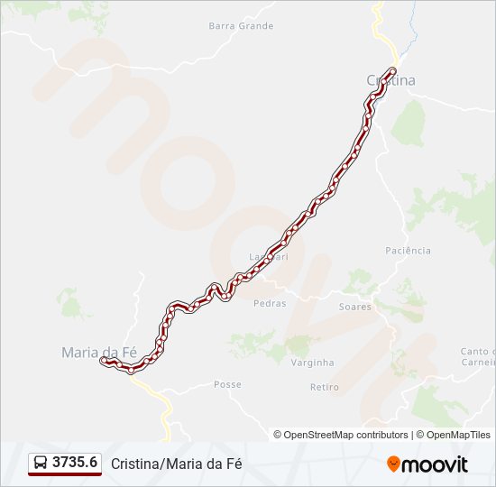 Mapa de 3735.6 de autobús