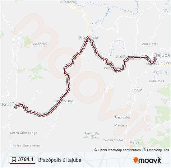 Mapa de 3764.1 de autobús