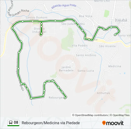 08 Bus Line Map