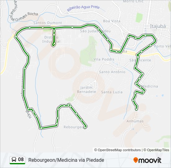 08 Bus Line Map
