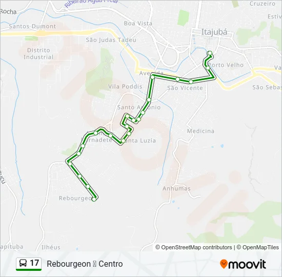 17 Bus Line Map