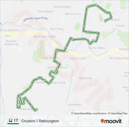 17 Bus Line Map