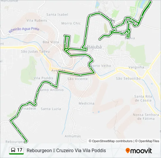17 Bus Line Map