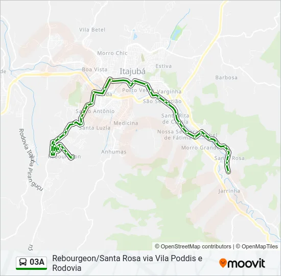 03A Bus Line Map