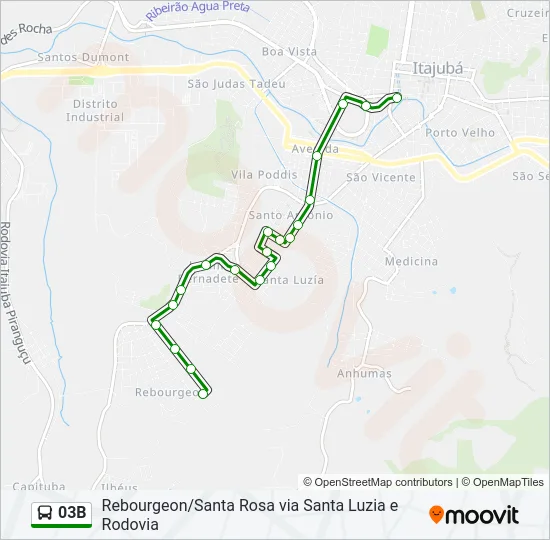 03B Bus Line Map