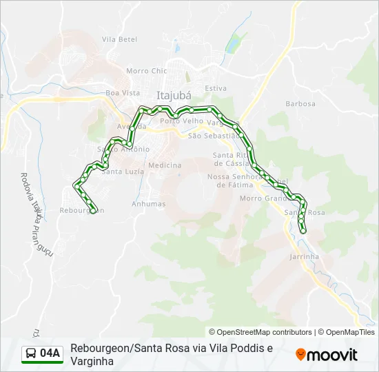 04A Bus Line Map