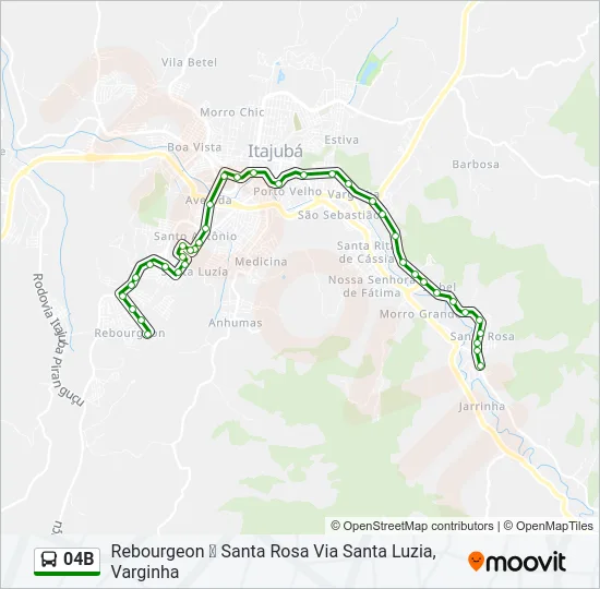04B Bus Line Map