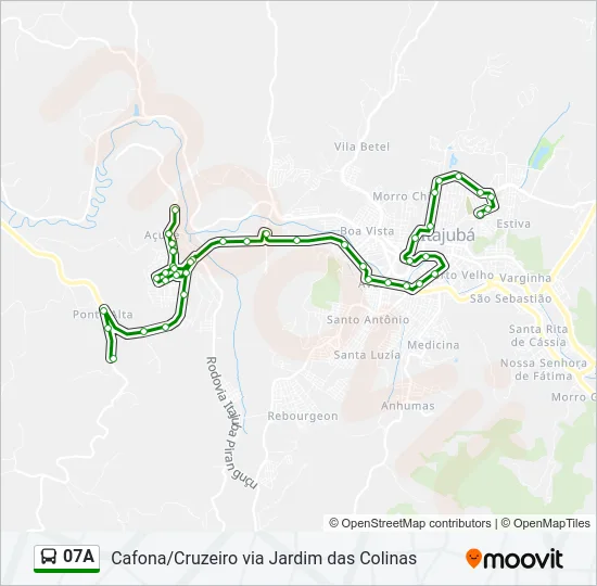 07A Bus Line Map