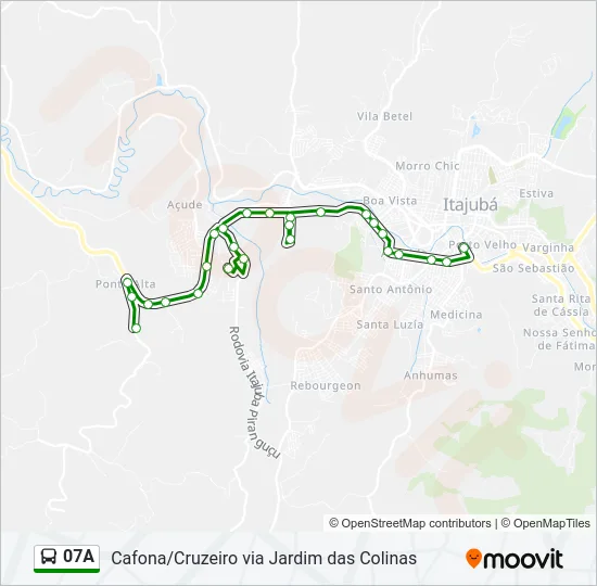 07A Bus Line Map