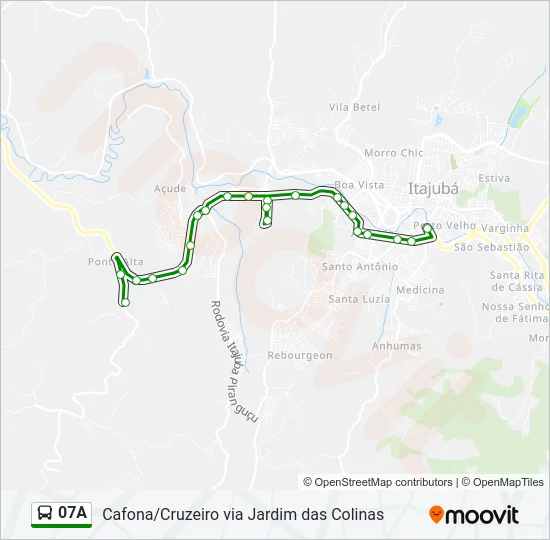 07A Bus Line Map