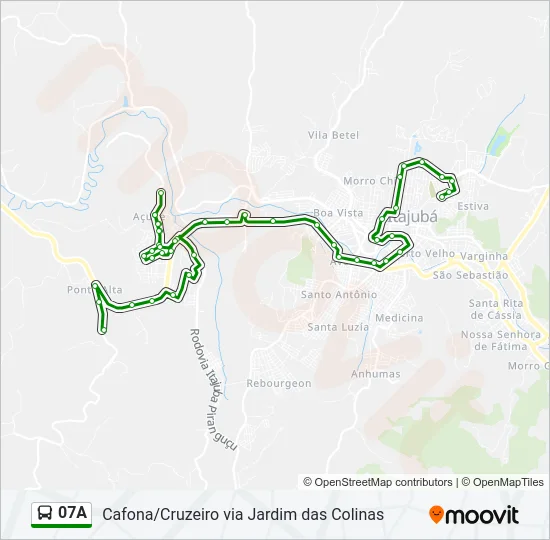 07A Bus Line Map