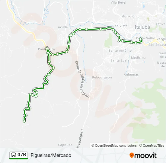 07B Bus Line Map